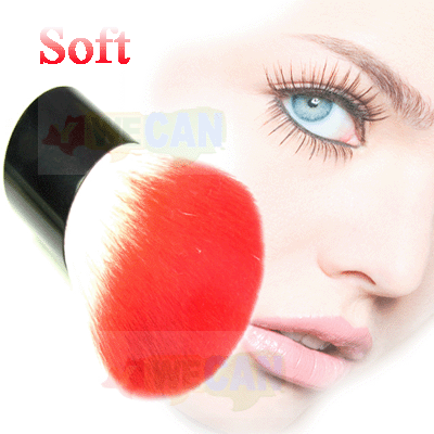 KABUKI Cover Sheer Minerals Makeup Soft Brushes Bag Red